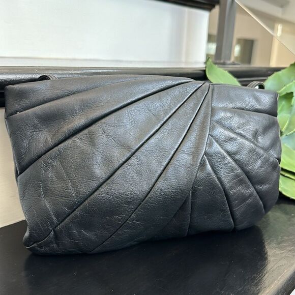 Brio vintage leather shoulder clutch purse crossbody - Picture 2 of 12